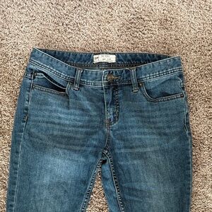 Free People Dark Blue Ankle Jeans